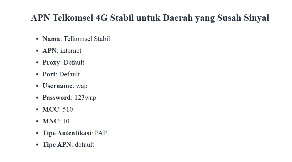 Cara Setting APN Telkomsel untuk Daerah Susah Sinyal