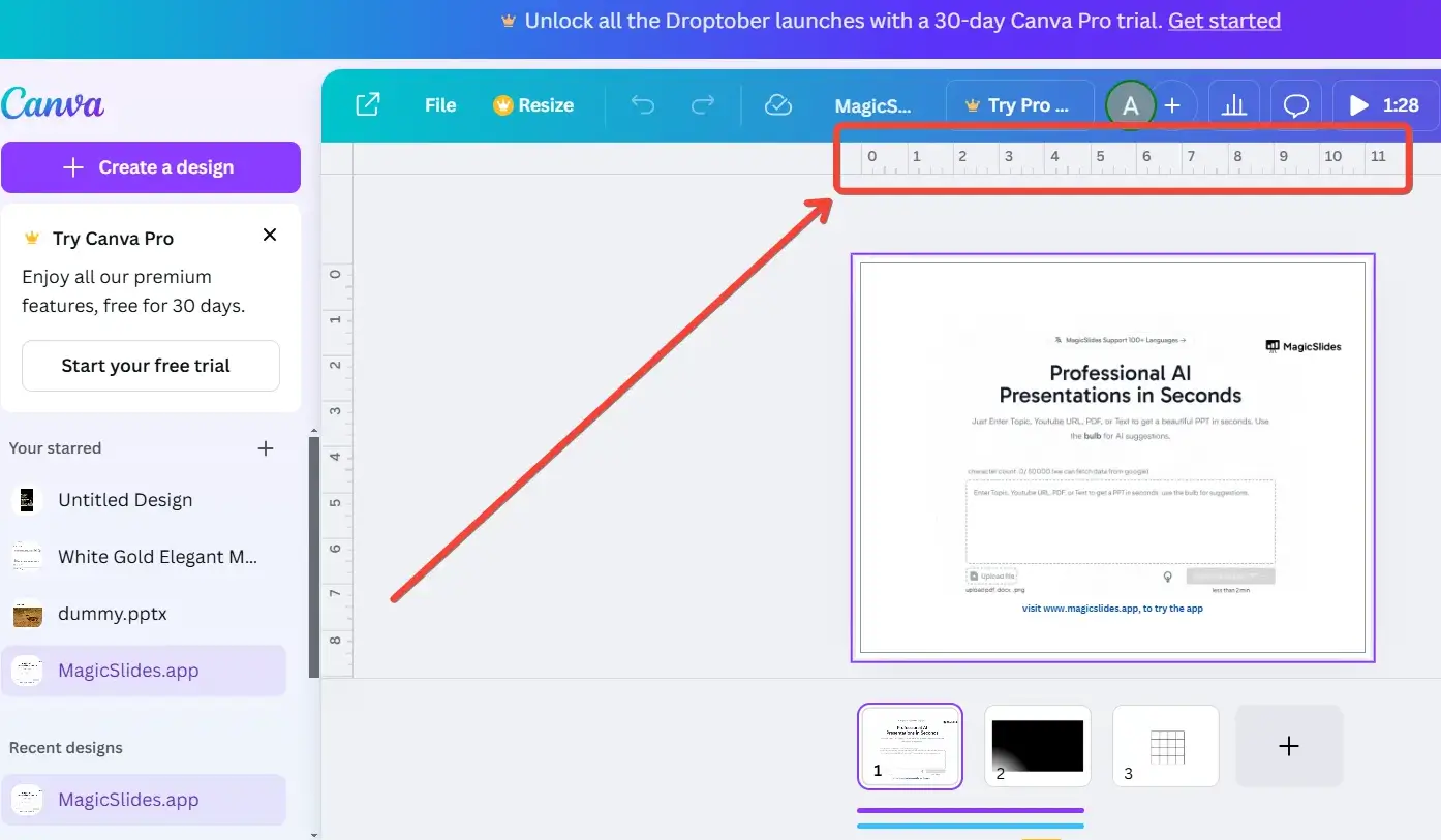 Cara Memunculkan Penggaris di Canva HP dan Laptop