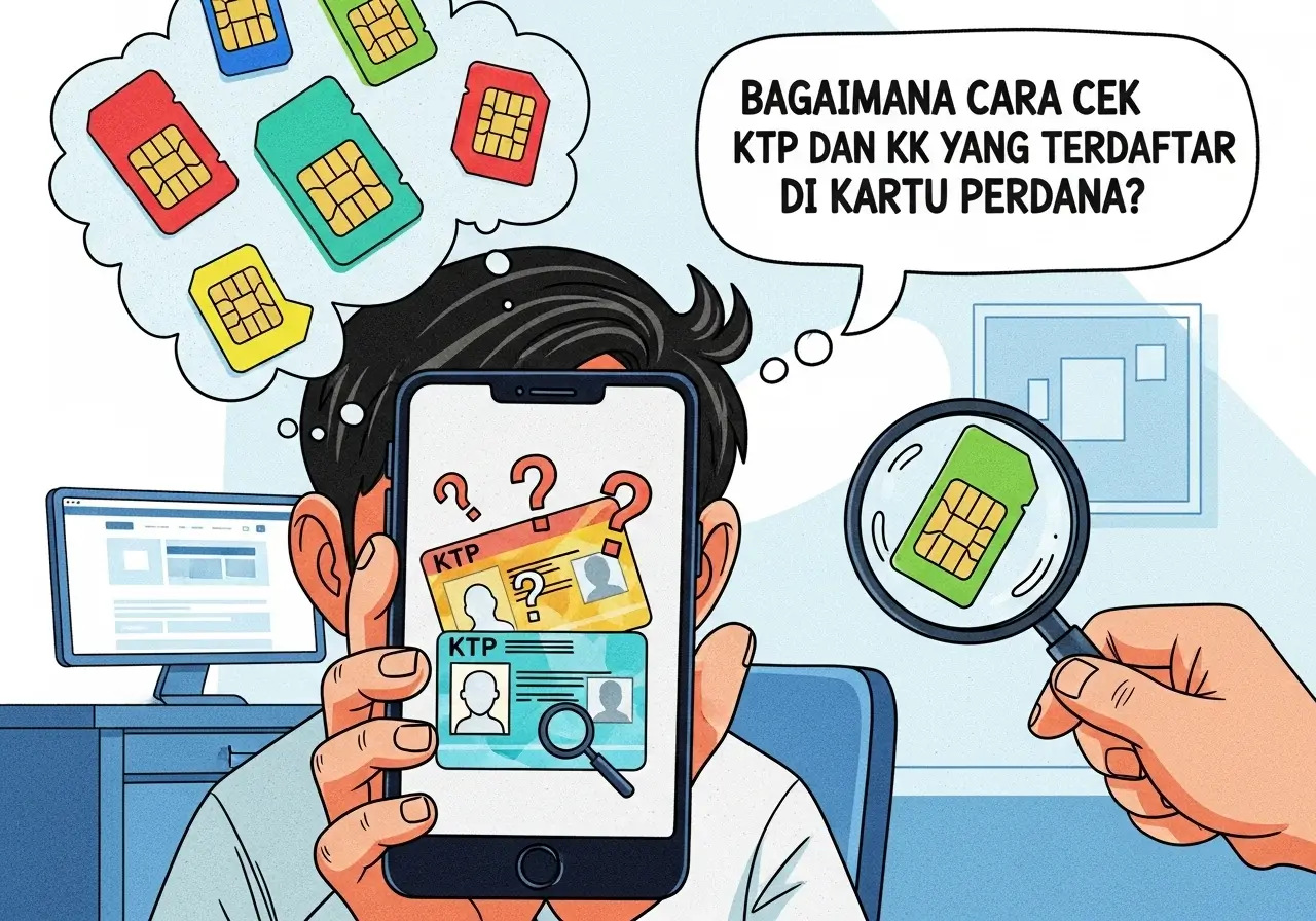 Catat! Ini Cara Cek KTP dan KK yang Terdaftar di Kartu Perdana