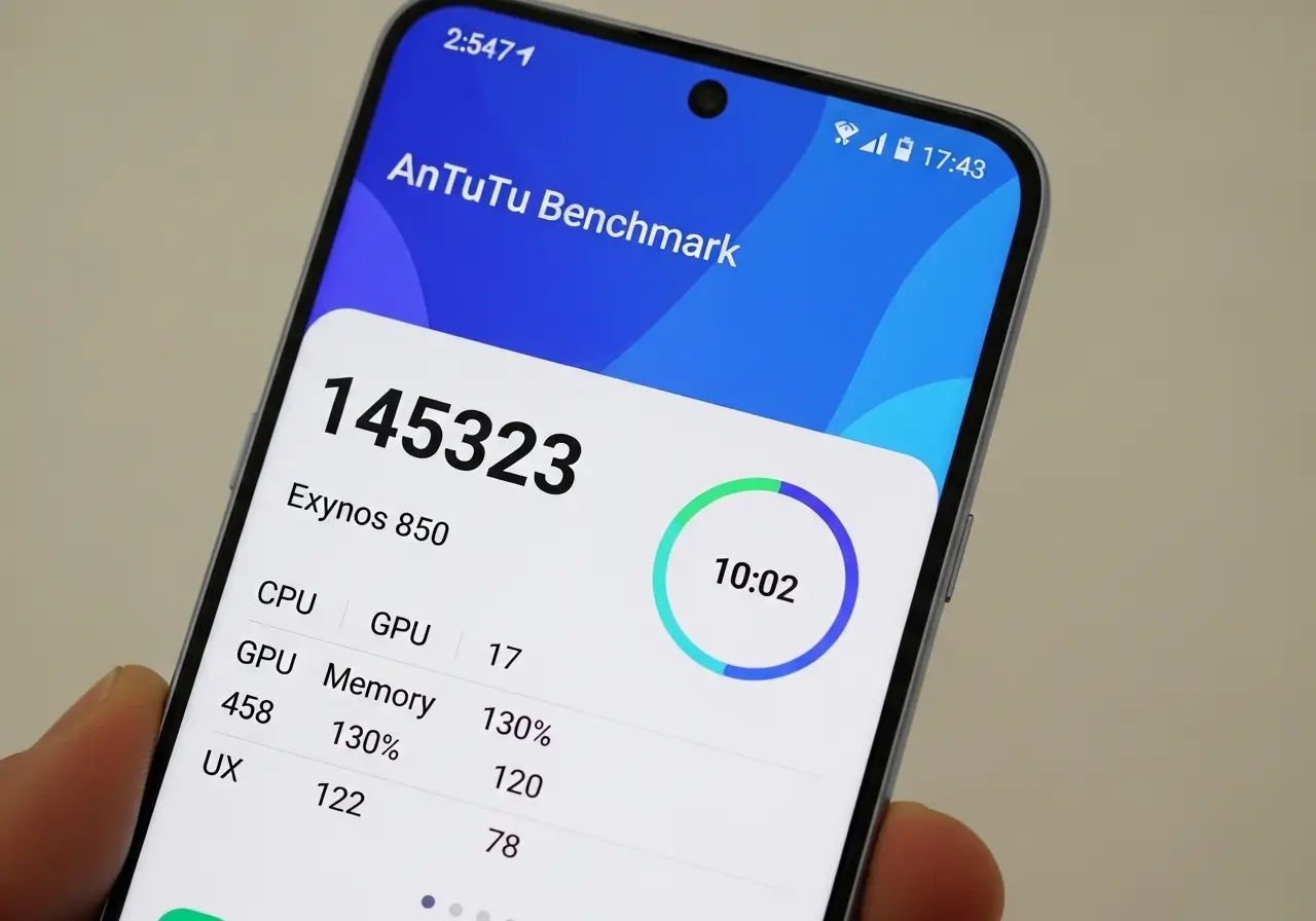 Exynos 850 ANTUTU SCORE