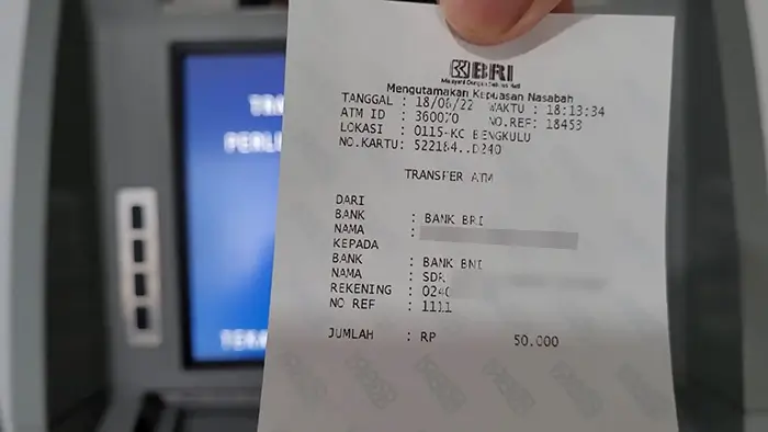 Catat! Ini Perbedaan Struk Bukti Transfer BRI Asli dan Palsu